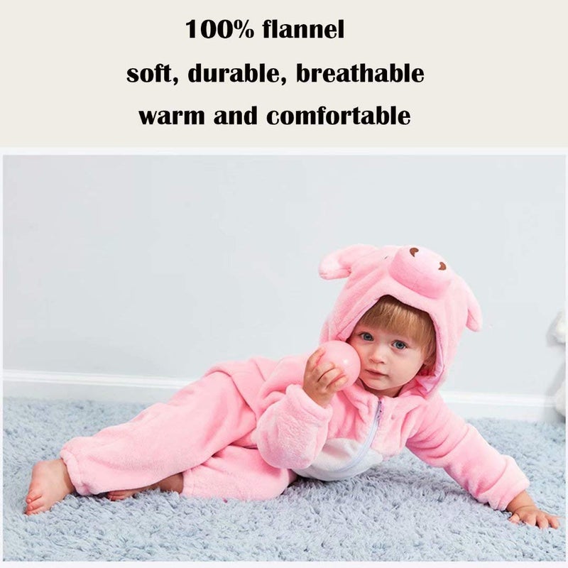 OLLULL Baby Pig Costumes Unisex Toddler Outfit Halloween Dress Up Romper 2-3 Years - Image 5